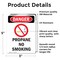 Signmission Propane No Smoking Danger Sign, Vinyl Decal, 3.5in W x 5in L, 2PK OS-2PACK-DS-D-35-V-1540 - alternate 5